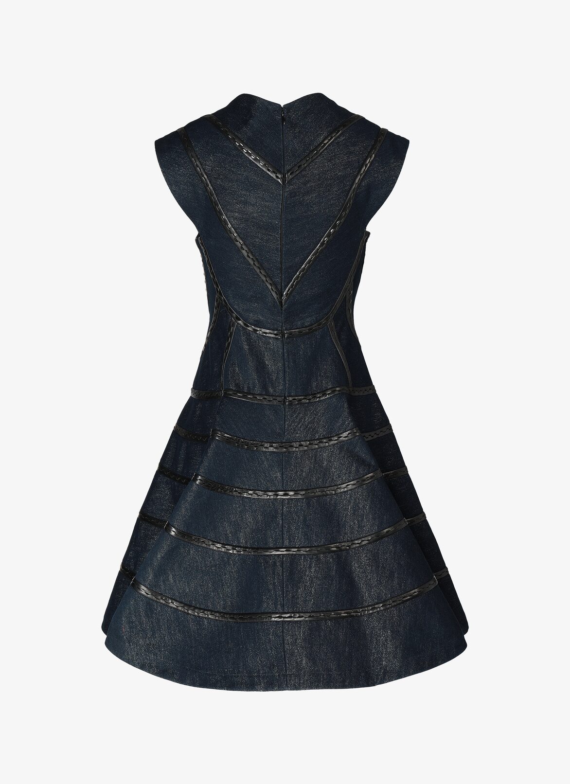 Sleeveless Denim Dress ALAÏA SILVER SLEEVELESS DENIM DRESS